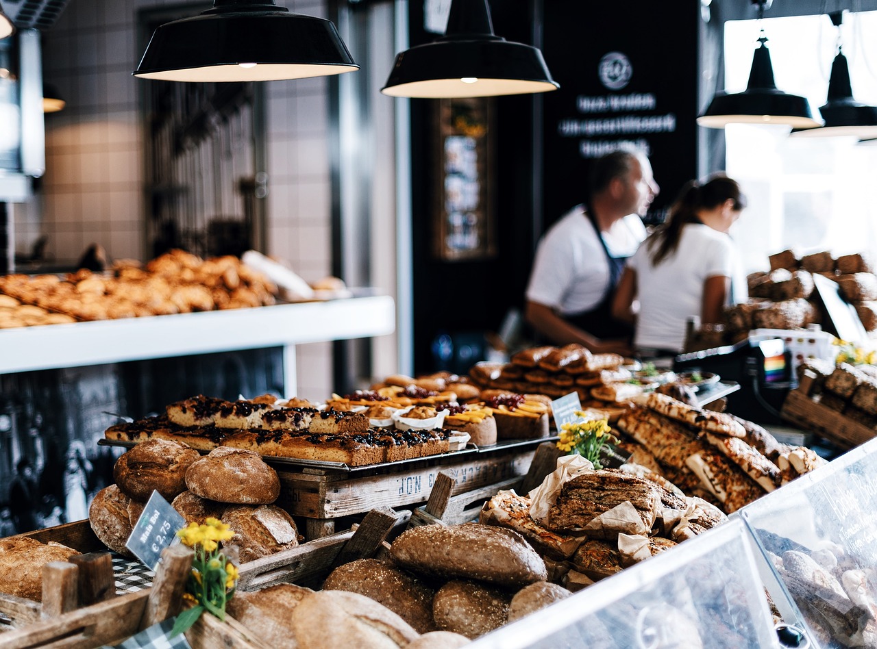 bakery, breads, assorted